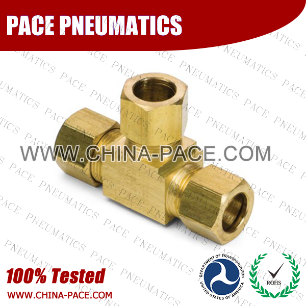 Barstock Union Tee Brass Compression Fittings, Air compression Fittings, Brass Compression Fittings, Brass pipe joint Fittings